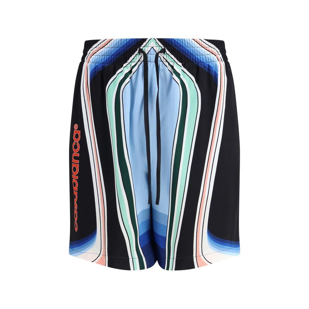 Casablanca Graphic Mountain Shorts CA-MPF25TR01205GRAPHICMOU-S