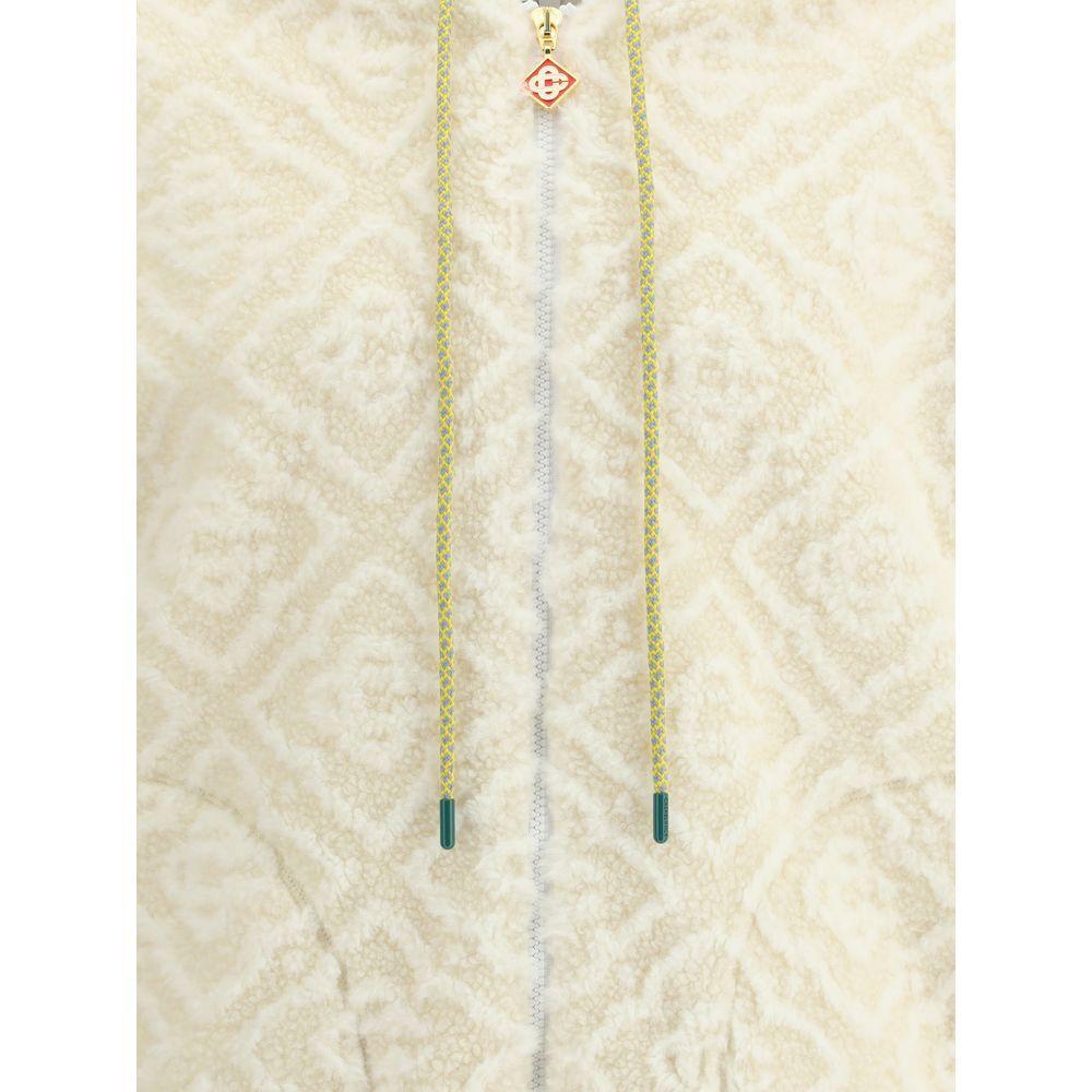 Casablanca Monogram jacquard fleece Jacket CA-MPF25JTP37301OFFWHITE-M