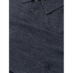 Corneliani Blue Wool Polo Shirt CO-7724673-IT50 | L