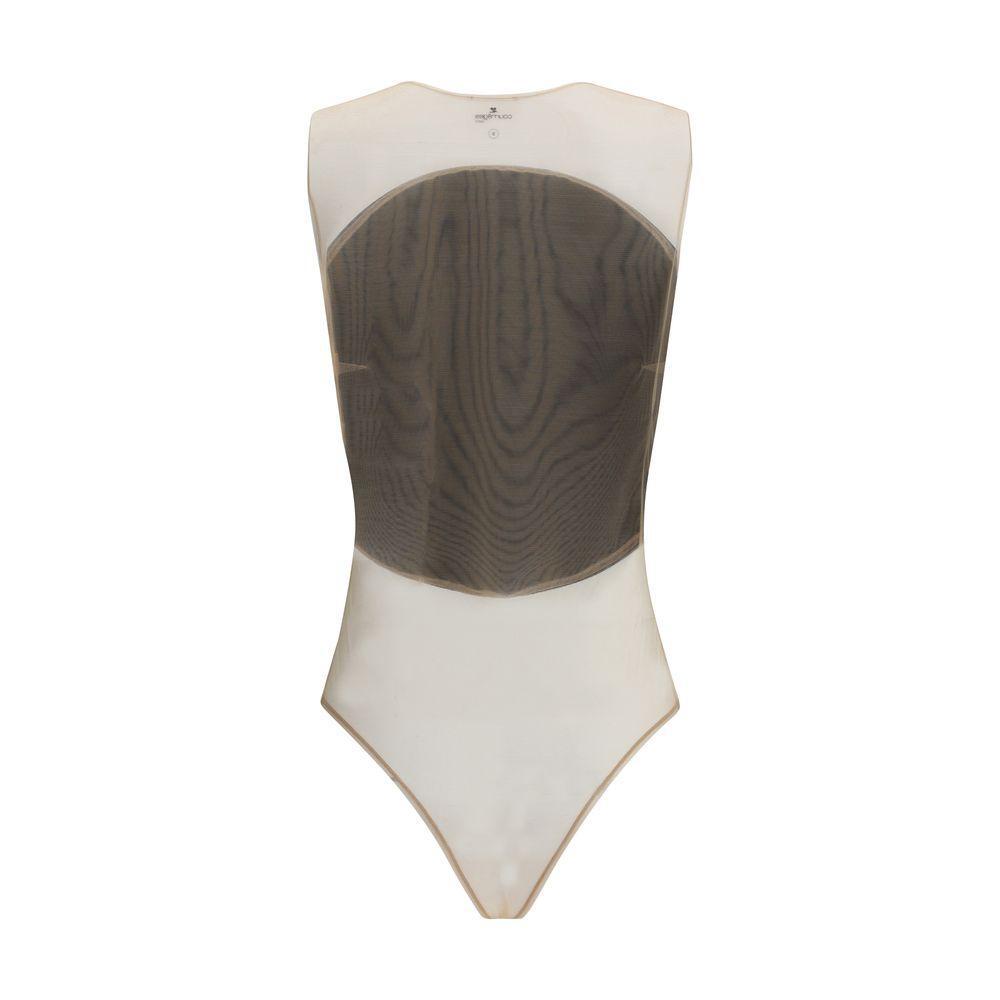 Courrèges Satin illusion hoop Bodysuit CO-325JBD143PL01629999-M