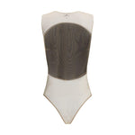 Courrèges Satin illusion hoop Bodysuit CO-325JBD143PL01629999-M