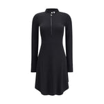 Courrèges Zippered jersey biker Dress CO-325JRO685JS02209999-IT36 | XS