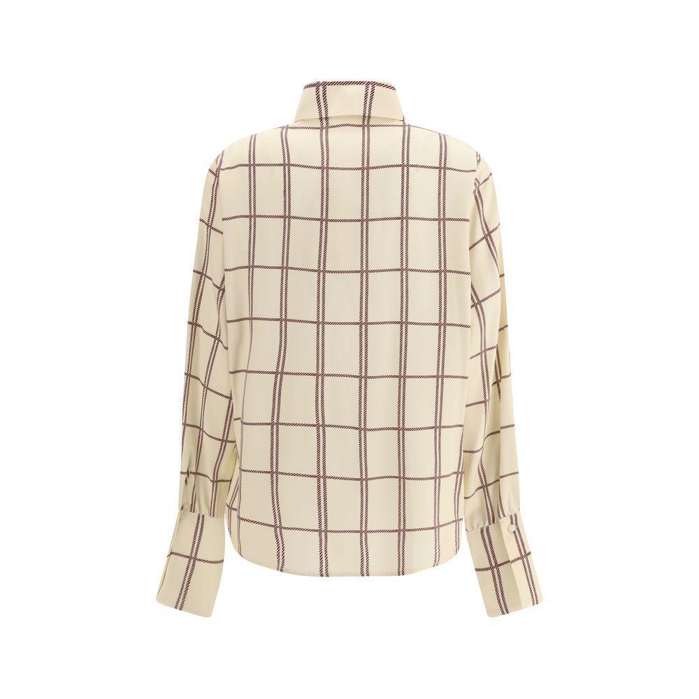 Crida Milano Feltre silk Shirt CR-FELTRECHECKOFFWH-1