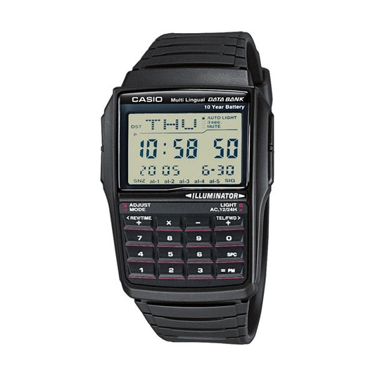 CASIO VINTAGE Mod. DATABANK CALCULATOR - BLACK WATCHES