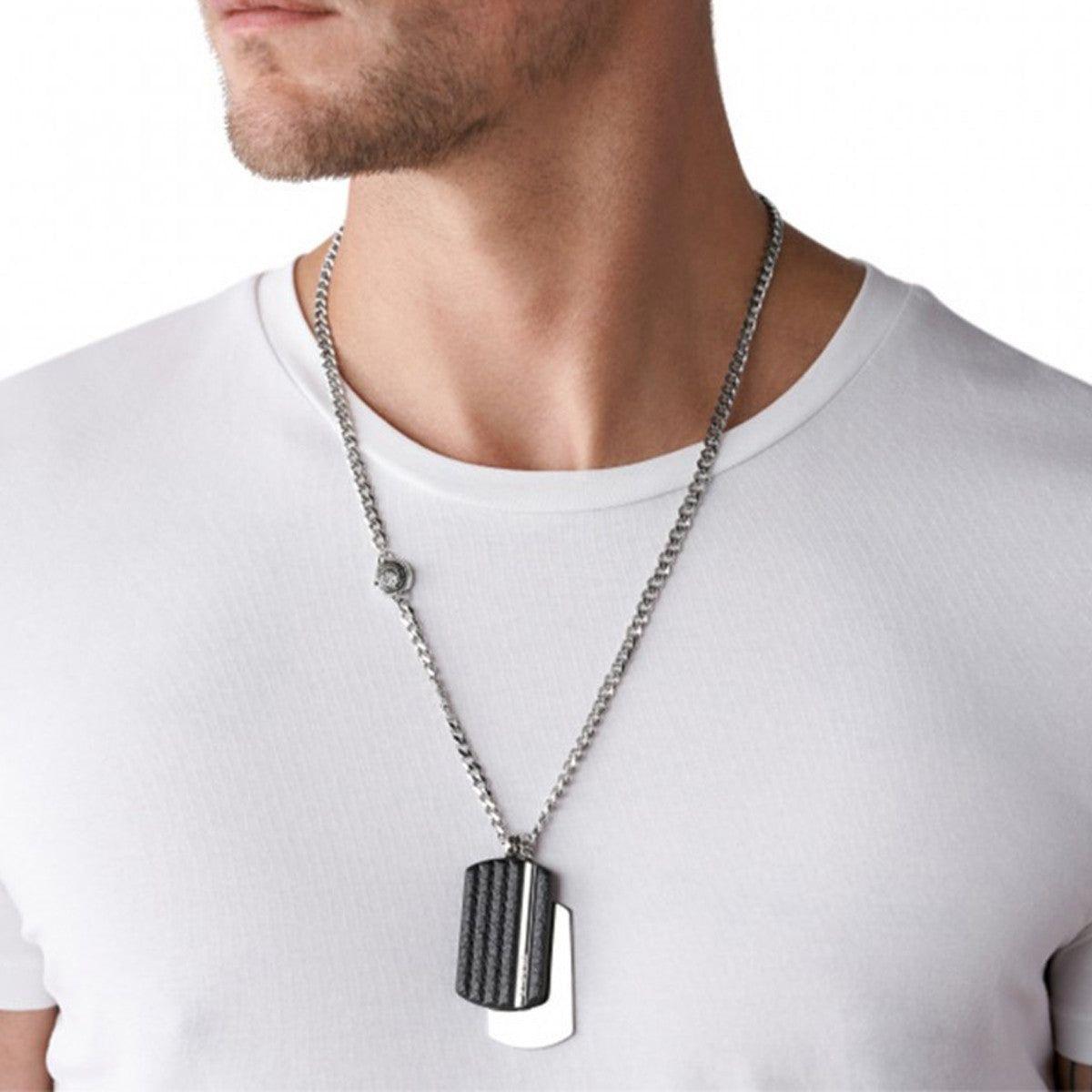 DIESEL Mod. DOOUBLE DOGTAGS Necklace