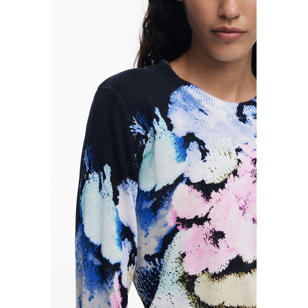 Desigual Black Linen Women Sweater DE-39777-XS