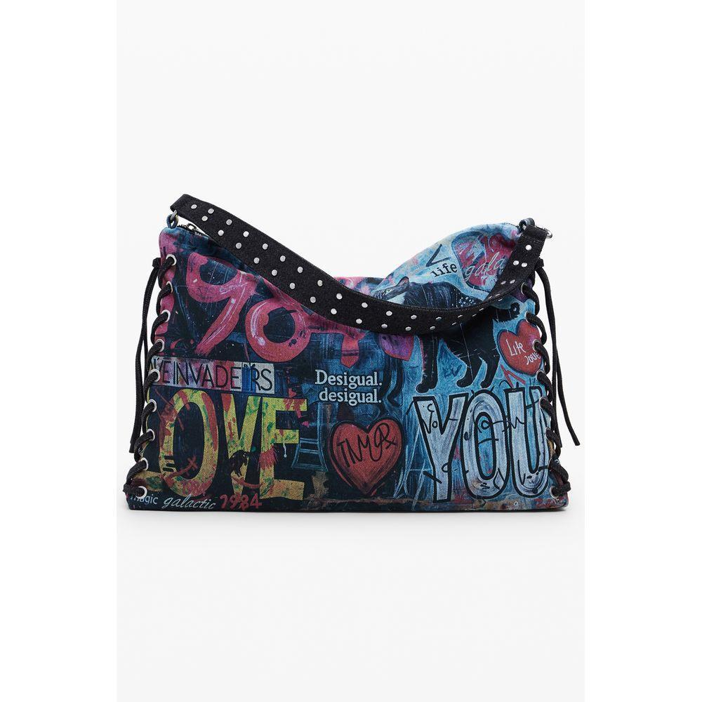 Desigual Blue Cotton Women Handbag DE-39837