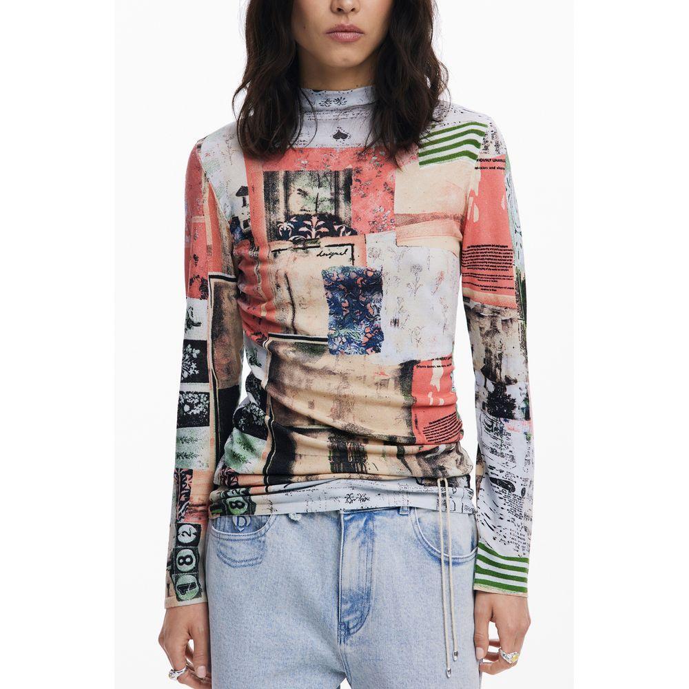 Desigual Pink Viscose Women Sweater DE-39781-XS