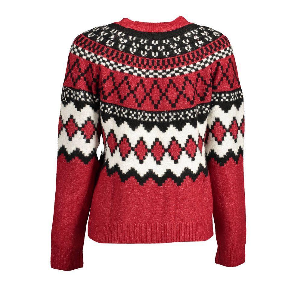 Desigual Red Polyester Sweater DE-14472-S