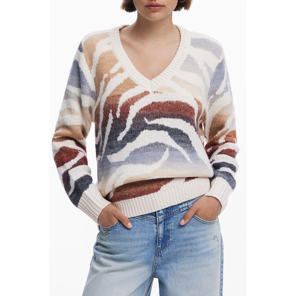 Desigual White Polyamide Women Sweater DE-39759-XS