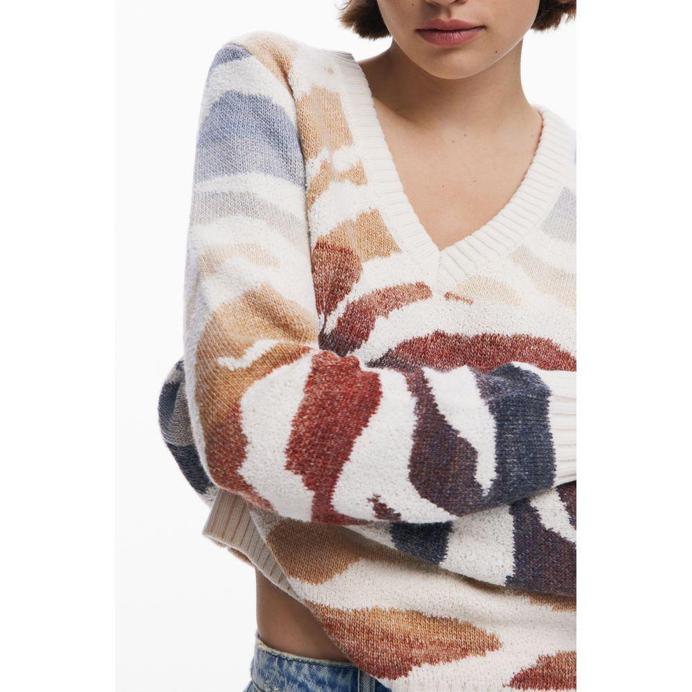 Desigual White Polyamide Women Sweater DE-39759-XS