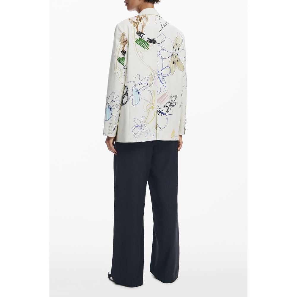 Desigual White Polyester Women Jacket DE-39776-XS