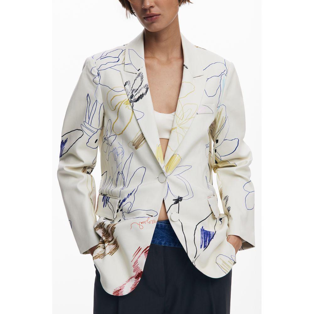 Desigual White Polyester Women Jacket DE-39776-XS
