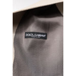 Dolce & Gabbana Beige Gray Dress Men Formal Waistcoat Vest TSH87207-48