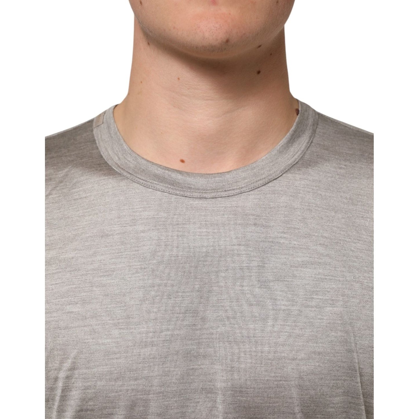 Dolce & Gabbana Beige Hazelnut Cotton Shortsleeve Shirt T-shirt TSH91219-50
