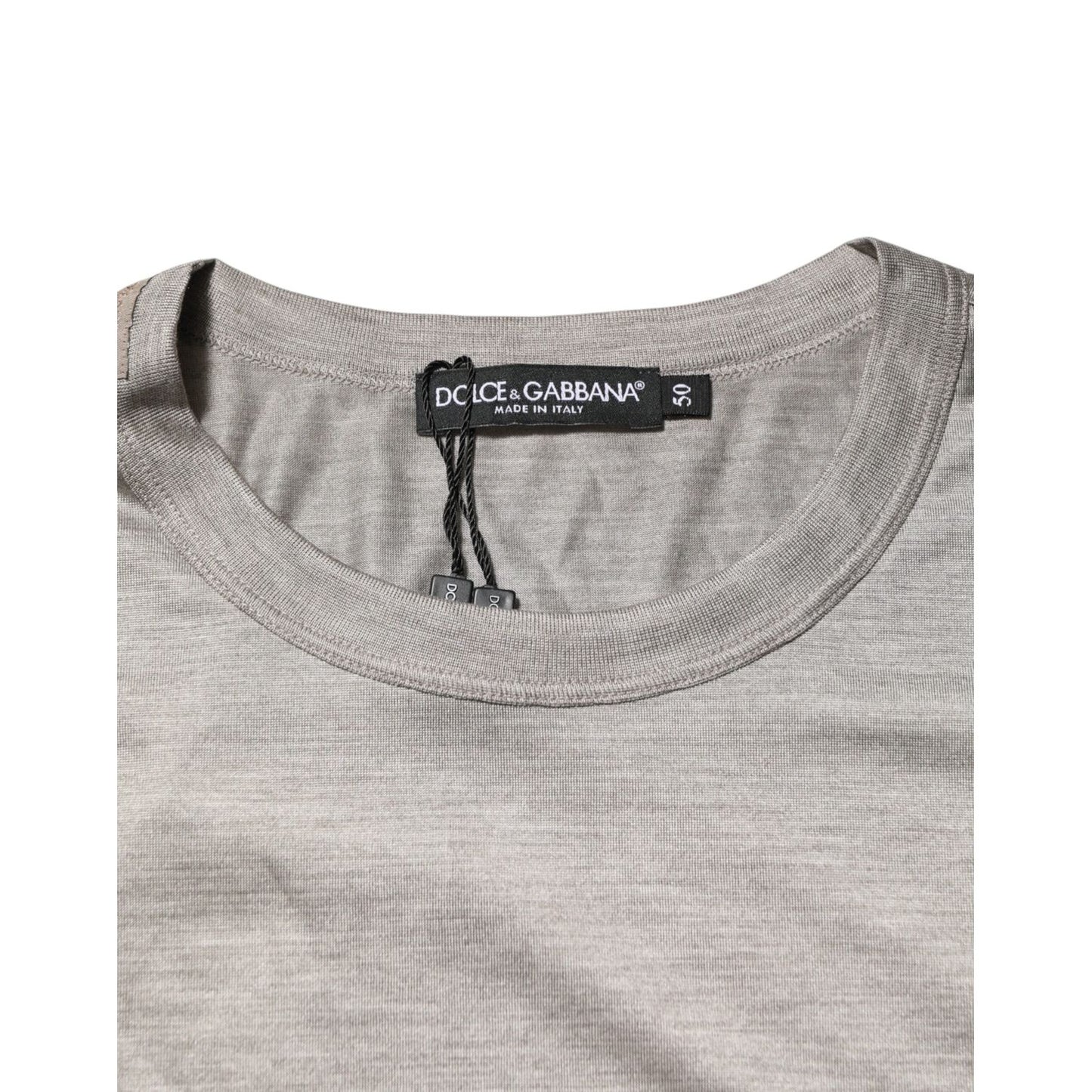 Dolce & Gabbana Beige Hazelnut Cotton Shortsleeve Shirt T-shirt TSH91219-50
