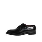 Dolce & Gabbana Black Calf Leather Lace Up Dress Derby Shoes MV7620-40