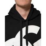 Dolce & Gabbana Black Cotton DG Logo Pullover Hoodie Sweater TSH91173-XL