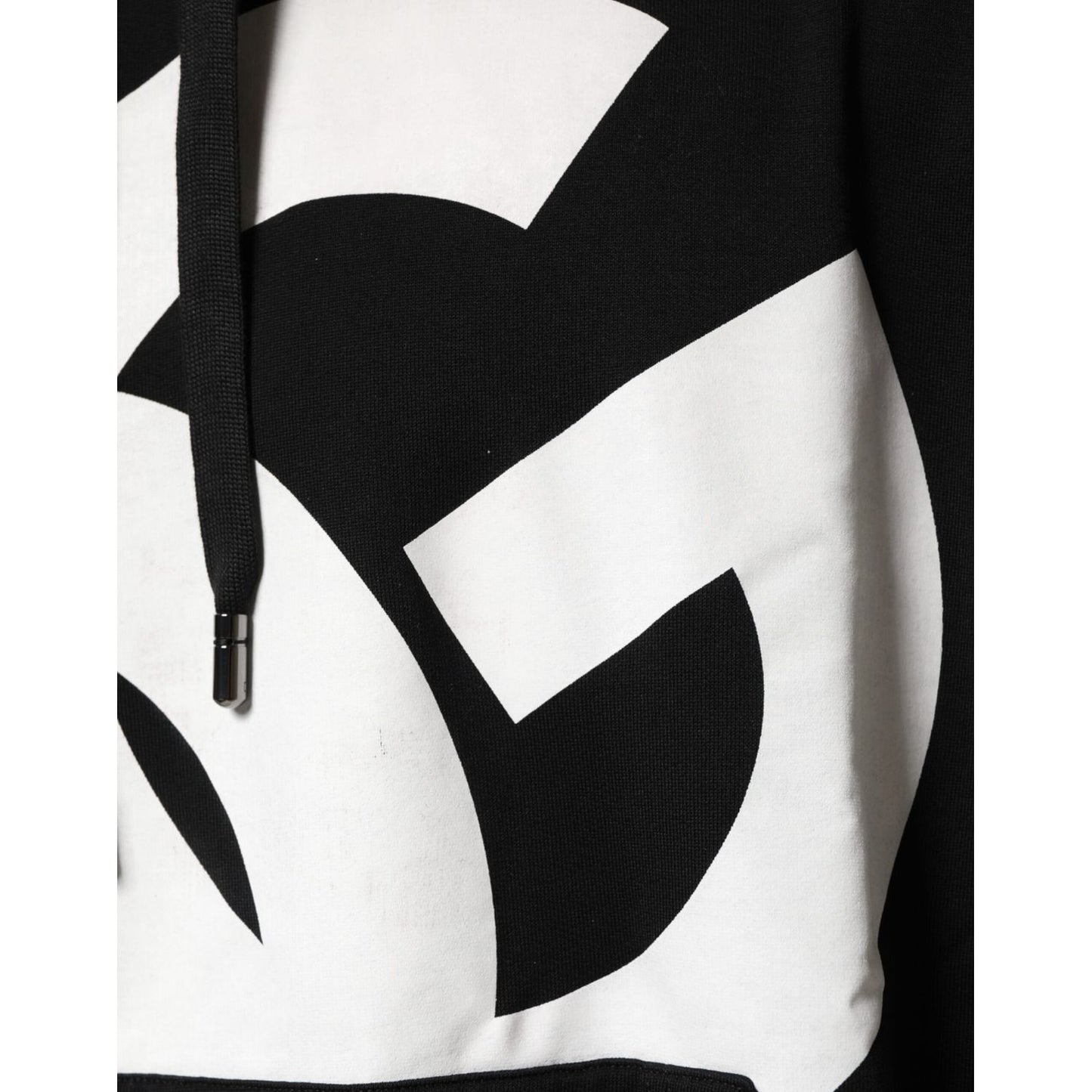 Dolce & Gabbana Black Cotton DG Logo Pullover Hoodie Sweater TSH91173-XL