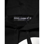 Dolce & Gabbana Black Cotton DG Logo Pullover Hoodie Sweater TSH91173-XL