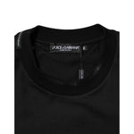 Dolce & Gabbana Black Cotton Embroidered DG Logo Pocket T-shirt TSH91208-50