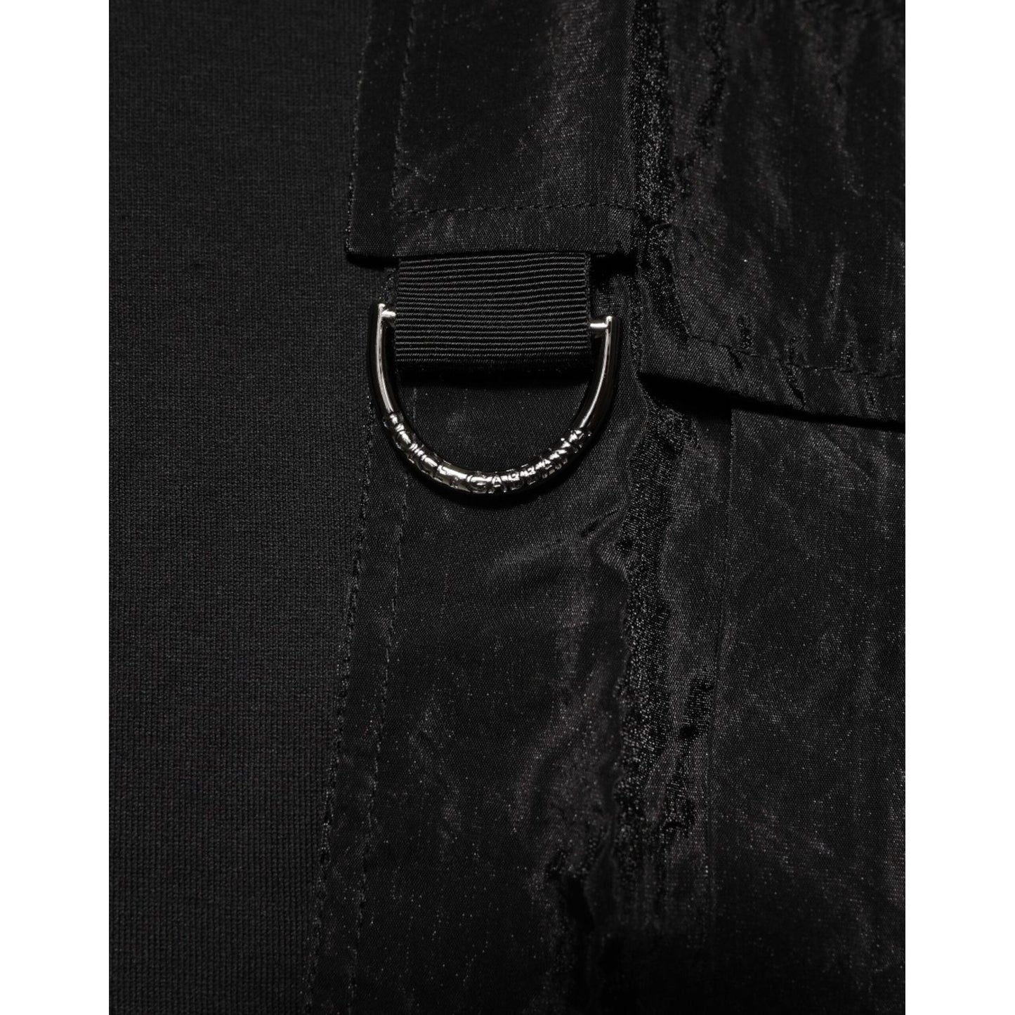 Dolce & Gabbana Black Cotton Embroidered DG Logo Pocket T-shirt TSH91208-50