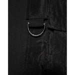 Dolce & Gabbana Black Cotton Embroidered DG Logo Pocket T-shirt TSH91208-50