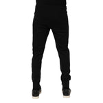 Dolce & Gabbana Black Cotton Jogger Jogging Men Trouser Pants PAN76662 -50