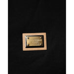 Dolce & Gabbana Black Cotton Leopard Collar Polo T-shirt THS90418-44