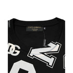 Dolce & Gabbana Black Cotton Letter Logo Short Sleeve T-shirt TSH91180-48