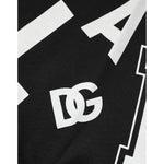 Dolce & Gabbana Black Cotton Letter Logo Short Sleeve T-shirt TSH91180-48