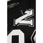 Dolce & Gabbana Black Cotton Letter Print Short Sleeve T-shirt TSH91179-48