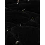 Dolce & Gabbana Black Cotton Quilted Studded Sleeve Hoodie Jacket JKT41536-L