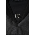 Dolce & Gabbana Black Cotton Short Sleeves V-neck T-shirt DR81685-40