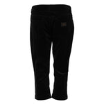 Dolce & Gabbana Black Cotton Skinny Capri Cropped Denim Jeans PAN74670-42