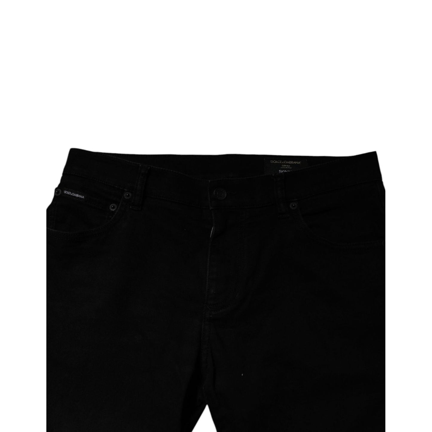 Dolce & Gabbana Black Cotton Skinny Jeans Men Trouser Pants PAN76664 -566