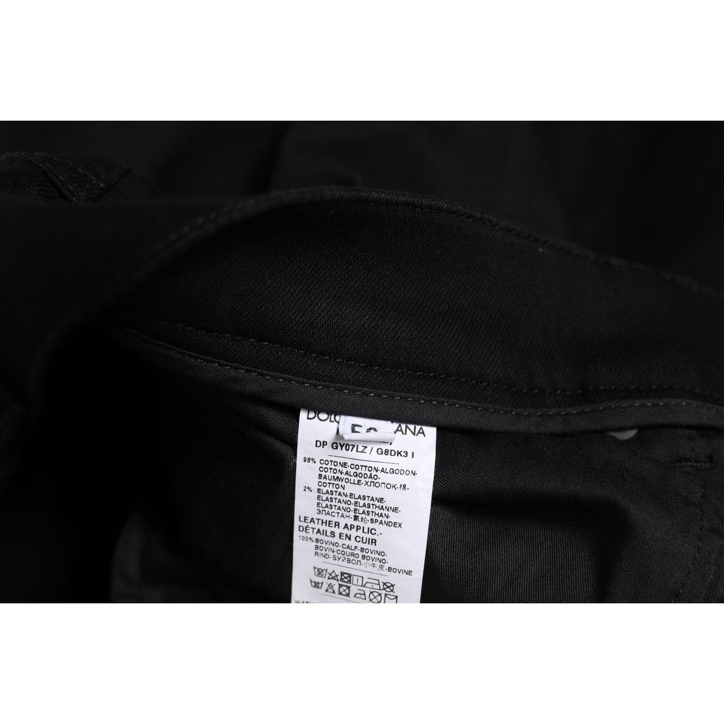 Dolce & Gabbana Black Cotton Skinny Jeans Men Trouser Pants PAN76664 -566