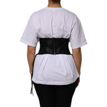 Dolce & Gabbana Black Cotton Waist LaceUp Strap Corset Belt TSH86726-42