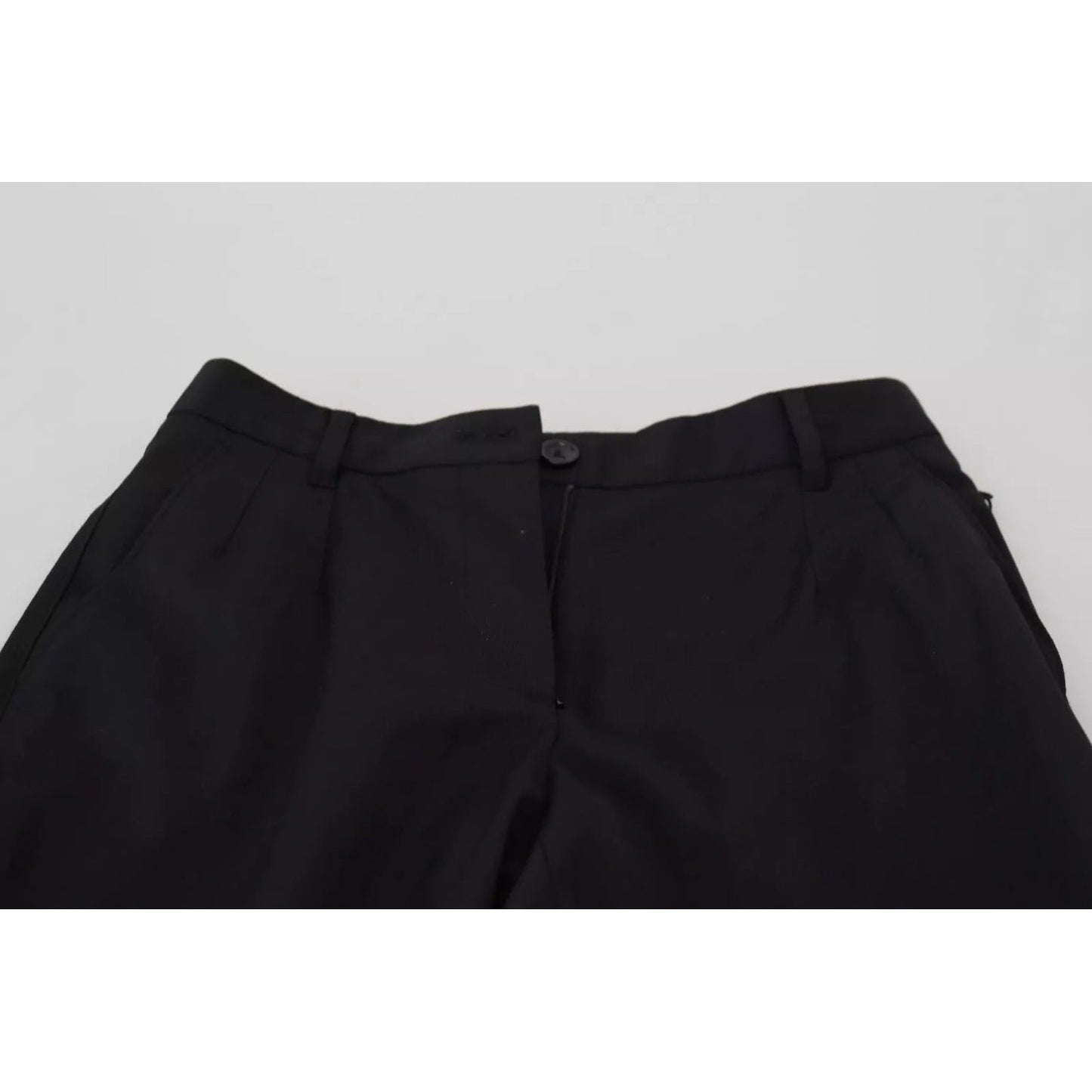 Dolce & Gabbana Black High Waist Skinny Trouser STAFF Pants PAN73120-36