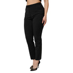 Dolce & Gabbana Black High Waisted Tapered STAFF Pants PAN76506-42