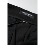 Dolce & Gabbana Black High Waisted Tapered STAFF Pants PAN76506-42