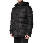 Dolce & Gabbana Black Hooded Parka Coat Winter Jacket JKT41352-52