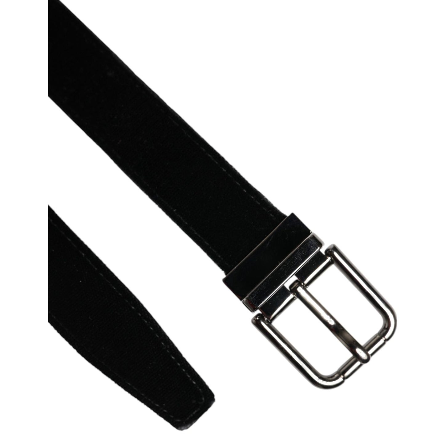 Dolce & Gabbana Black Leather Metal Buckle Classic Belt BEL9297-85