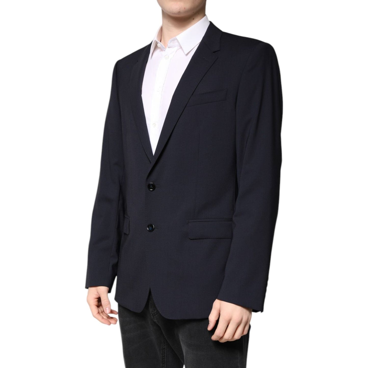 Dolce & Gabbana Black MARTINI Single Breasted Coat Blazer JKT41398-52