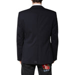 Dolce & Gabbana Black MARTINI Single Breasted Coat Blazer JKT41398-52