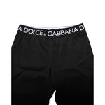Dolce & Gabbana Black Nylon Skinny Men Jogger Pants PAN75206-48