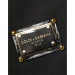 Dolce & Gabbana Black Polyester Logo Plaque Bomber Jacket JKT41573-54