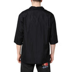 Dolce & Gabbana Black Short Sleeves Button Down Casual Shirt TSH90326-41