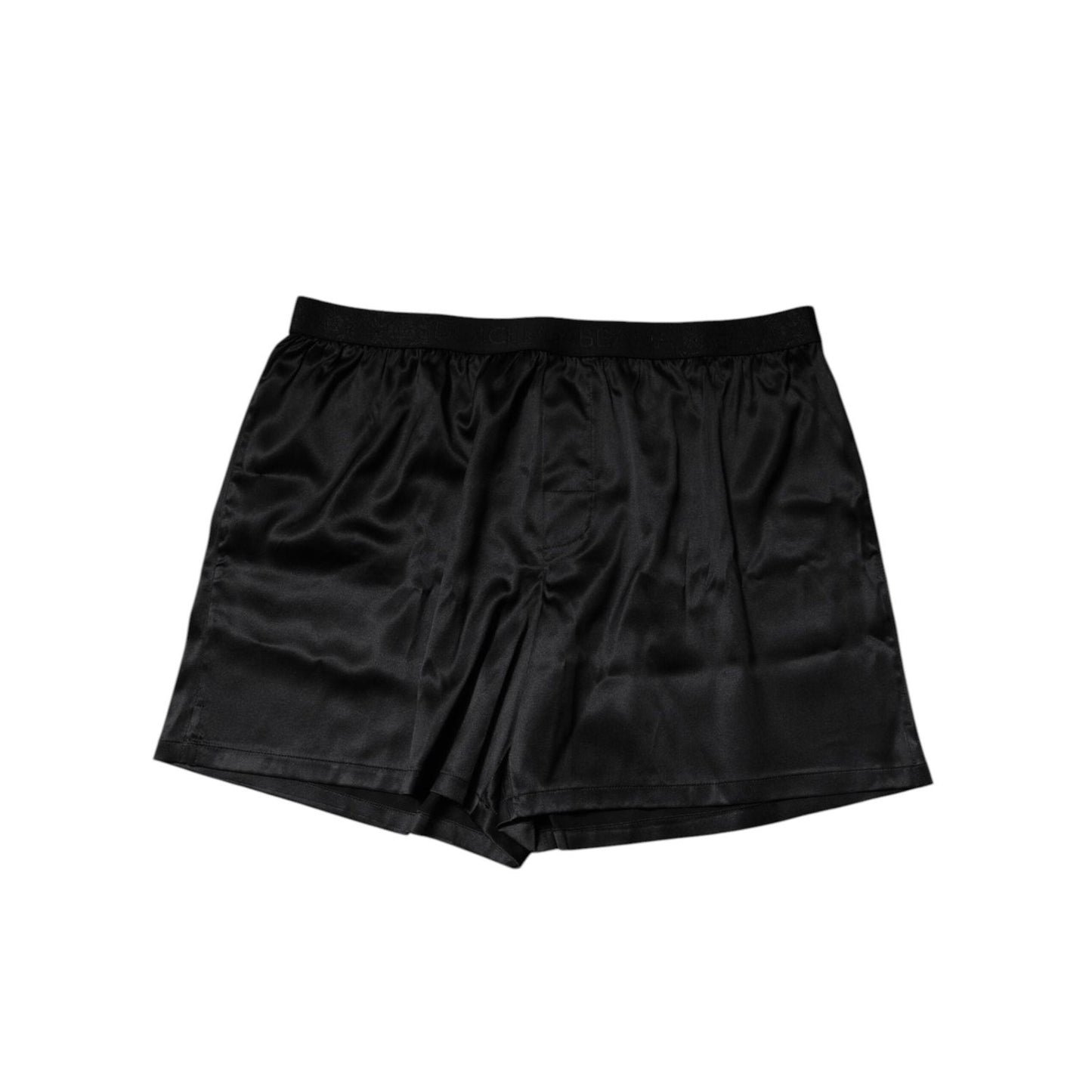 Dolce & Gabbana Black Silk Regular Men Boxer Shorts Underwear BIK1601-7