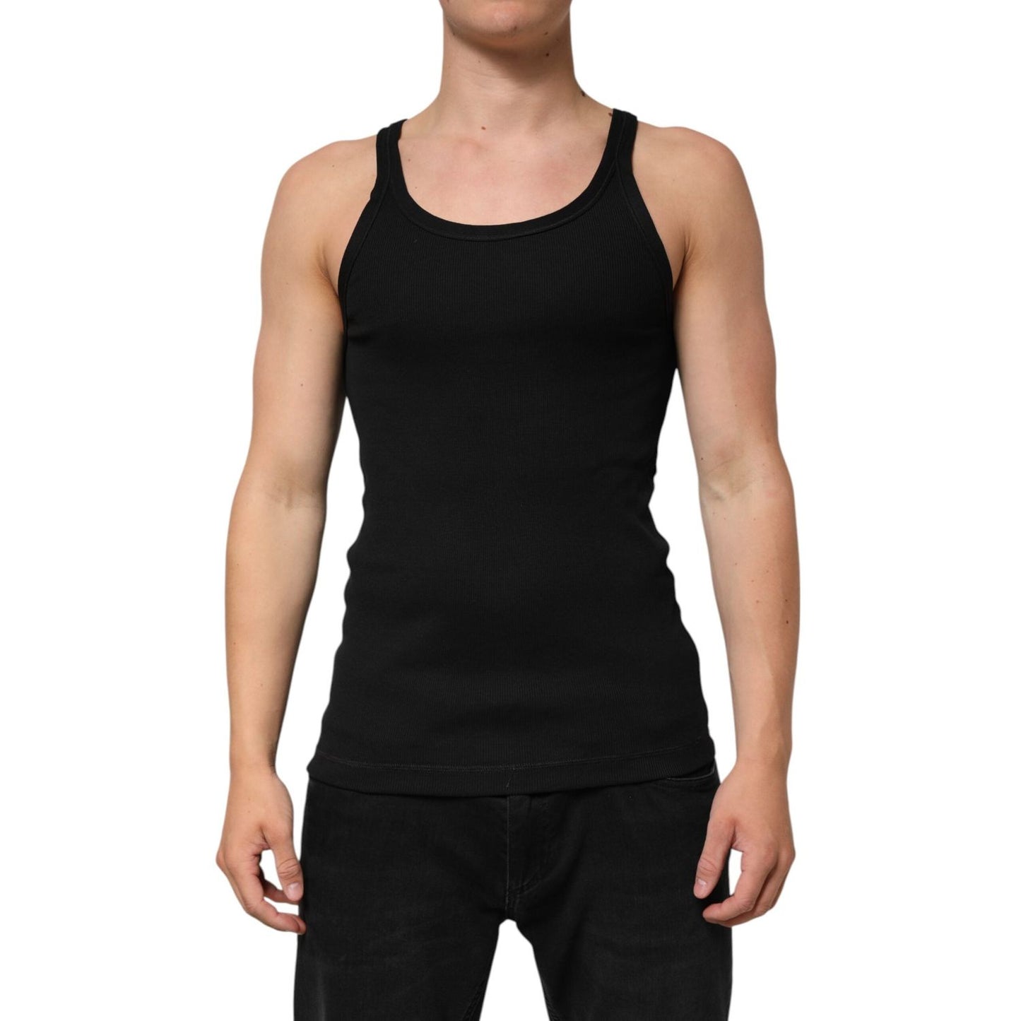 Dolce & Gabbana Black Tank Sleeveless Underwear Men T-shirt TSH91063-50